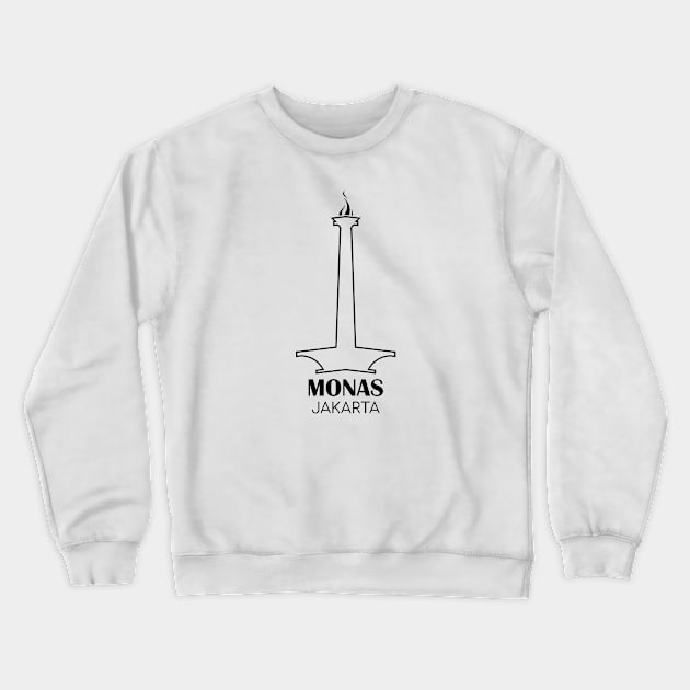 Monas - Jakarta 05 Crewneck Sweatshirt by SanTees